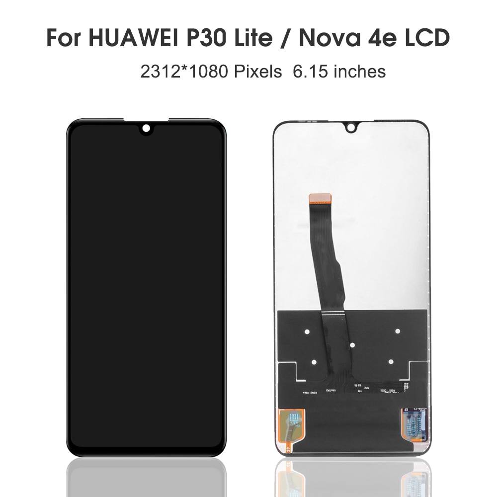 100% For Huawei P30 Lite LCD Display Touch Screen Digitizer Screen Glass Panel Replacement For Huawei P30 P 30 Lite Display