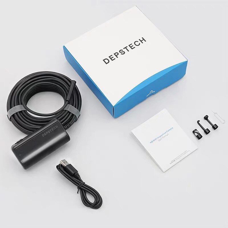 DEPSTECH WF020X caméra d'inspection sans fil IP67 étanche WiFi Endoscope Endoscope 1200P HD serpent caméra pour Android IOS tablette: Default Title