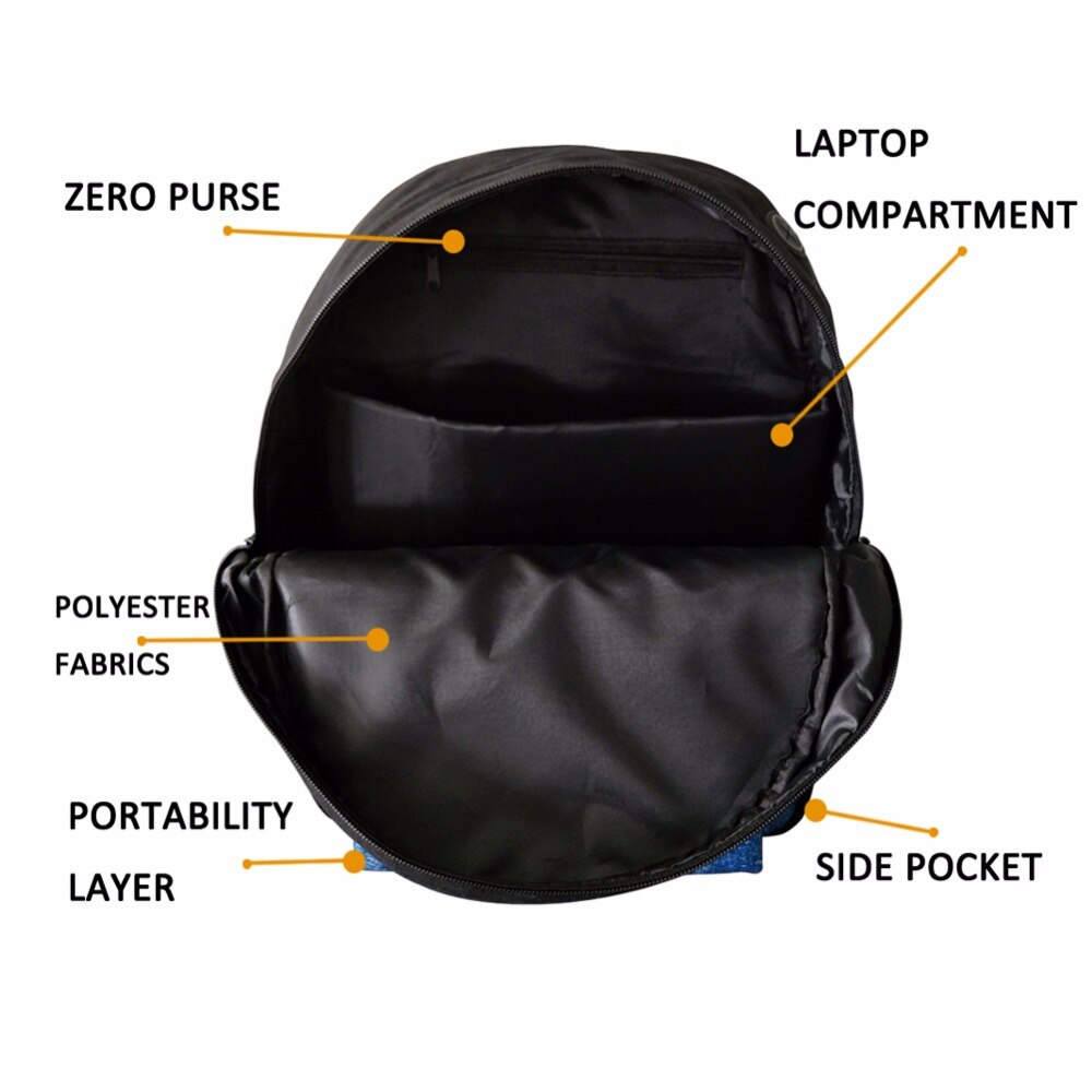 Forudesigns univers / space star 3d print lærred herretasker børn drenge galakse skole rygsæk mochila studerende skoletasker taske