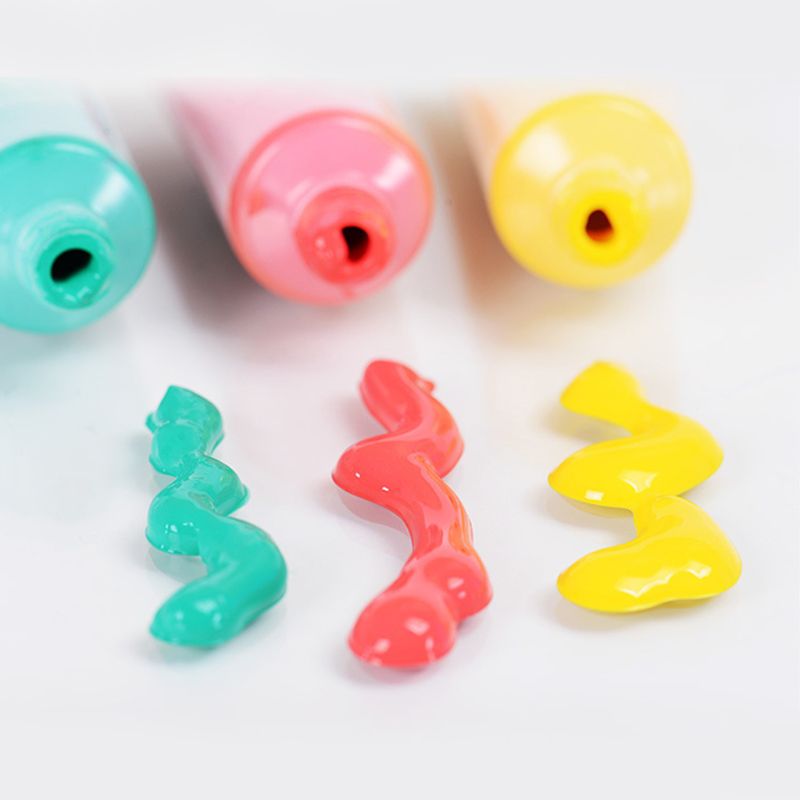 30ml Finger Paint 6 Colors Set Washable Kids Finger Paint Supplies for Kids B36C