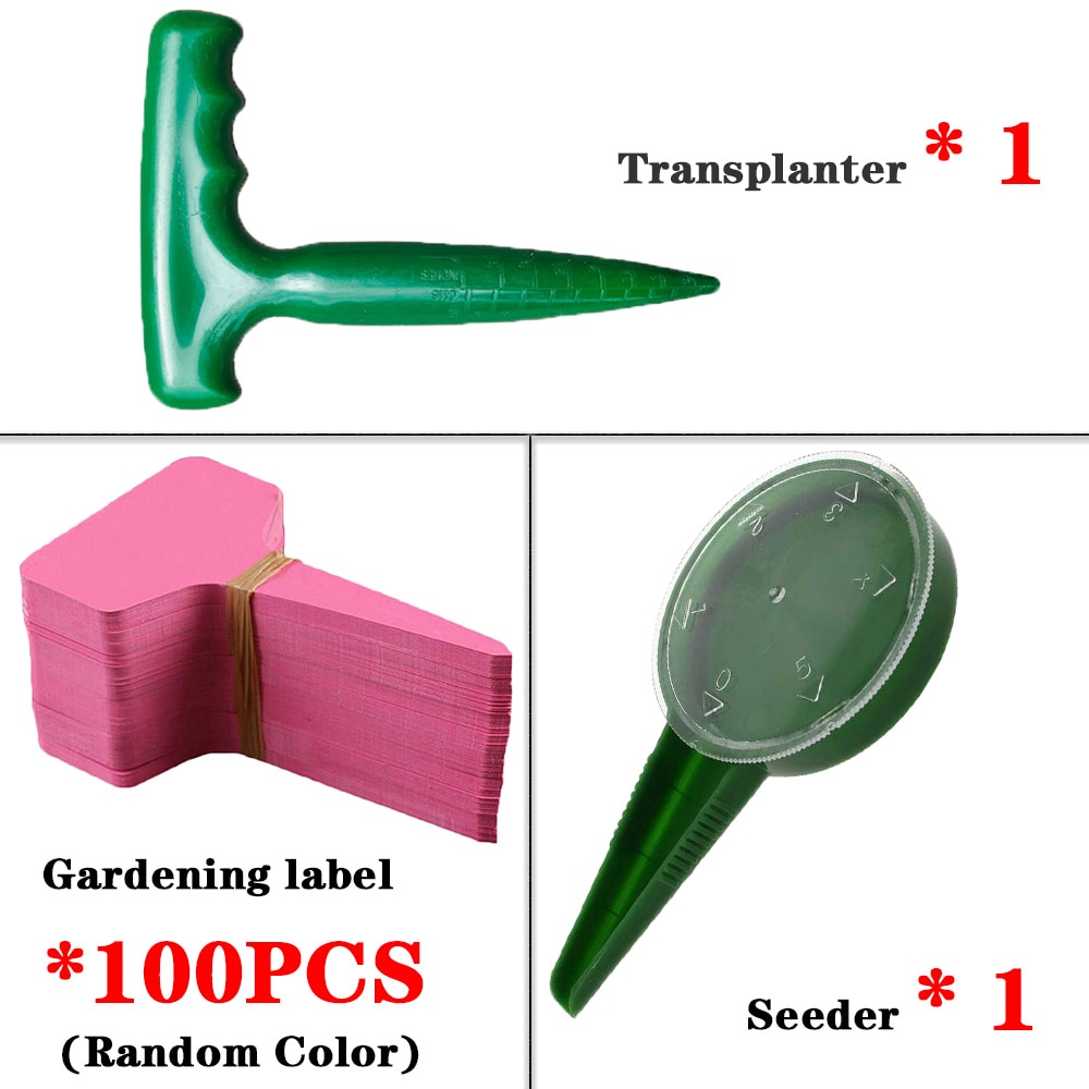 Mini såmaskine og plantemigrationsværktøj planteskoleplanteplante holdbar have dyrke værktøj plasttransplantation planteværktøj