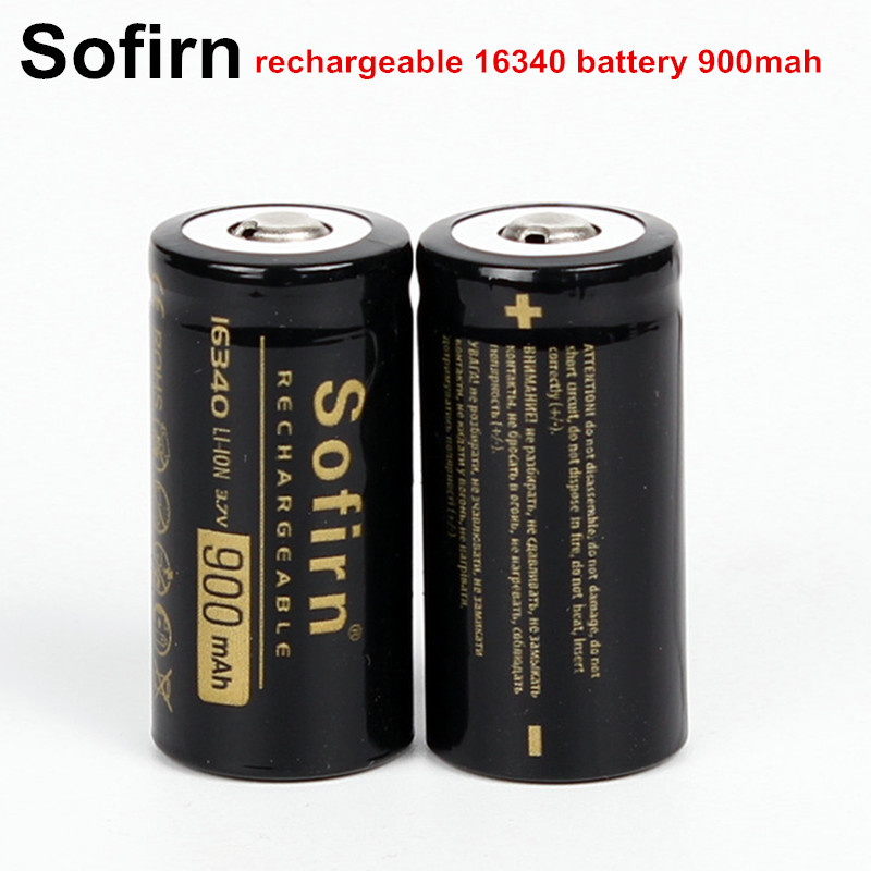 Sofirn Oplaadbare 16340 Batterij li-ion Batterij 3.7 v 900 mah 16340 Mobiele Oplaadbare batterijen