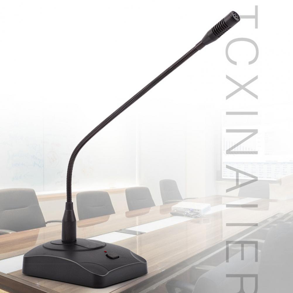 Flexible Stand Mini Microphone USB Wired 3.5mm Plug Gooseneck Mic Wired Microphone for Computer PC Desktop Condenser Microphone