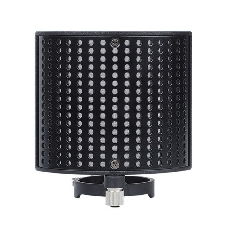 Microphone Isolation Shield Adjustable Angle Sound Absorber Foldable Cover Wind Screen