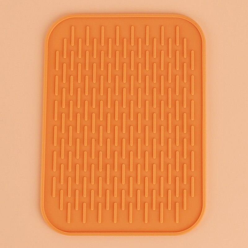 2022 9 Colors Silicone Mat Baking Dish Oven Heat Insulation Pad Bakeware Non-stick Thick Pad Mats Kitchen Accessories: orange