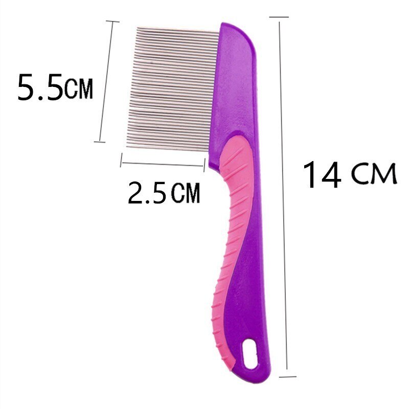 head lice remover hair Comb Stainless Steel Nit Head Hair Lice Comb Metal Fine Toothed Flea Flee With Handle Hairbrush Tools