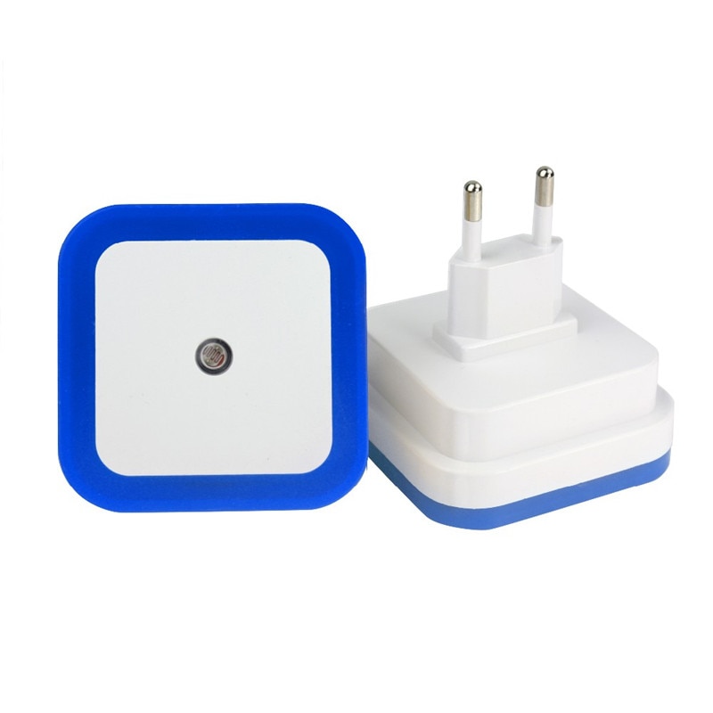 Light Sensor Control Night Light Mini EU US Plug Novelty Square Bedroom lamp PIR luces led decoracion lighting