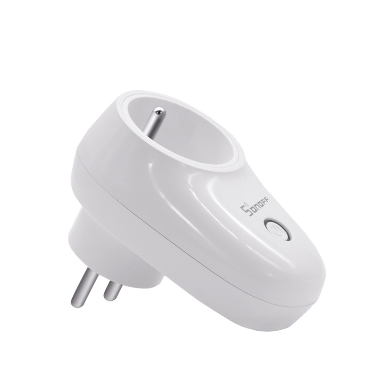 1/2 stk sonoff  s26 wifi smart socket os / eu / uk trådløst stik strømstik smart home switch arbejde med alexa google assistent ifttt