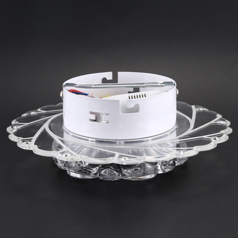 Energiebesparende heldere plafondlamp kroonluchter plafondlamp led kristallicht moderne kroonluchterlamp plafondlamp lamp wit +