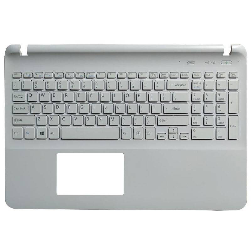 Teclado para ordenador portátil sony Vaio SVF15 FIT15 SVF151 SVF152 SVF153 SVF1541 SVF15E blanco sin panel táctil