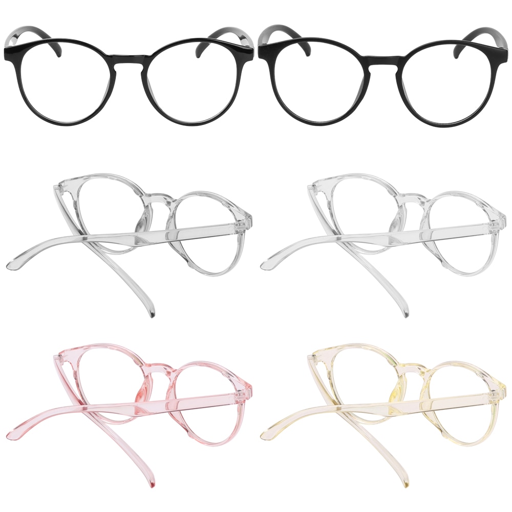 Computer Classic Transparent Round Glasses Anti Blue Glare Frame Clear Lens Myopia Glasses Vintage Eyeglasses Optical Spectacle