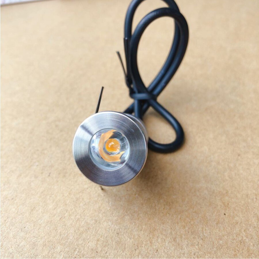 12V Waterproof 1W IP67 Mini LED Underground Light Outdoor Ground Garden Path Floor Buried Yard Spot Landscape Terrace Lighting