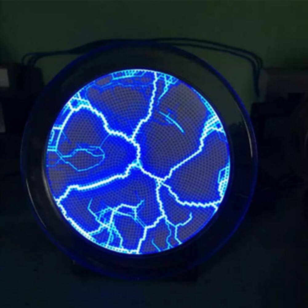 Fancy Colourful Led Light 2.5 Inches Battery Powered Glass Sensor Mini Pocket Plasma Lighting Plate Disk Disco Party Club Decor: Blue