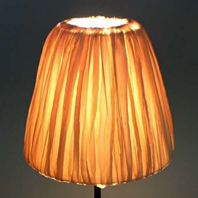 E27 art deco -varjostinta pöytävalaisimiin kangas pyöreä varjostin moderni tyyli lampun suojus seinävalaisimeen pöytävalaisimiin: Keltainen dia 28cm