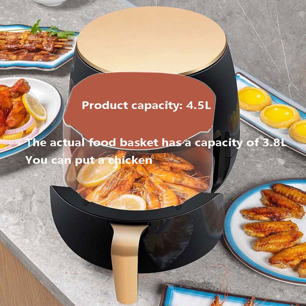 220V Multifunction Air Fryer Without Oil free Health Fryer Cooker Smart Touch LCD Deep Airfryer Pizza Fryer for French fries