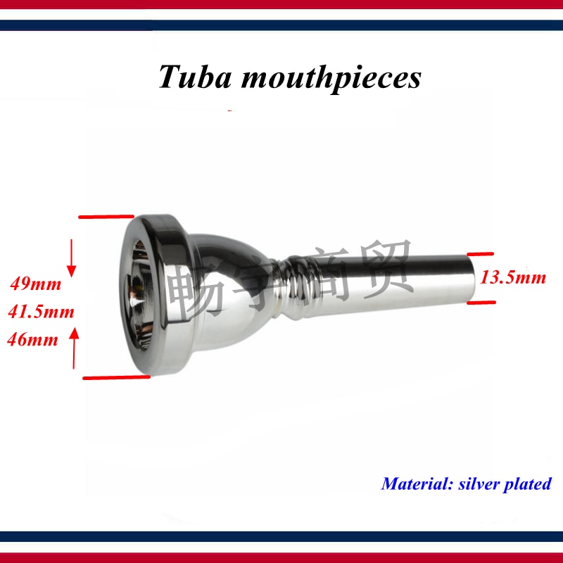 Tuba mondstukken Bass tube mondstukken onderdelen Materiaal van koper verzilvering mondstuk