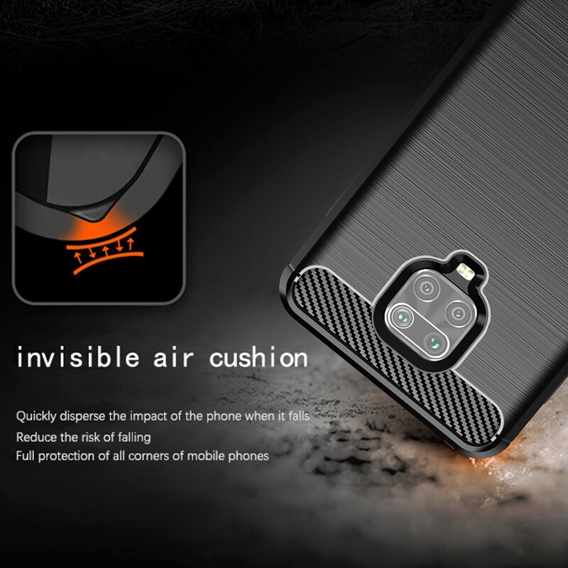 Ipaky armor telefon cover silikone cover på til xiaomi redmi note 9s 9 pro max 9 pro note 9 s note 9s 64/128 gb xiomi global bumper