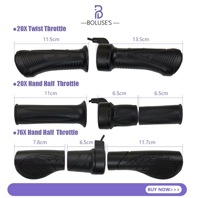 Wuxing 130X 108X 300X 21X Thumb Throttle 76X 20X Half FullTwist Throttle eBike Accelerator Electric Bike Accessories