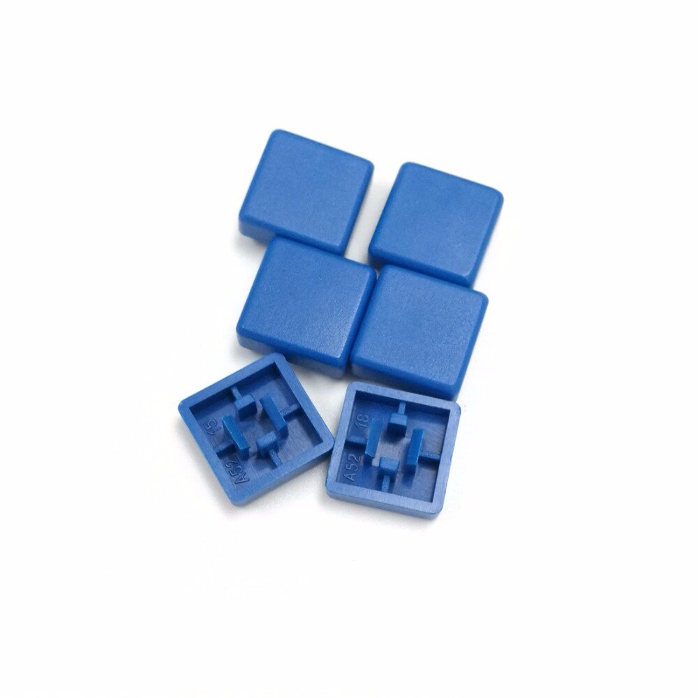 100pcs 12*12mm push button switch cap square button cap multi color button caps for 12*12mm square tactile switches