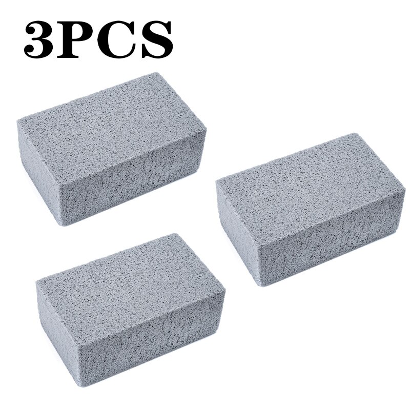 1/3Pcs BBQ Grill Cleaning Brick Block Barbecue Cleaning Stone BBQ Racks Stains Grease Cleaner BBQ Tools Kitchen Decorate Gadgets: 3PCS