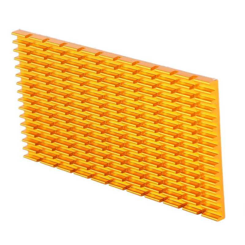 Aluminium koellichaam, led-koellichaam aluminium koelribben, voor High Power LED-licht, 11,81 x 5,51 x 0,78 inch, 19 vinnen