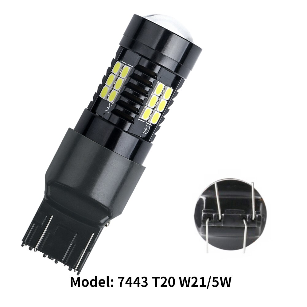 Ampoules Led Canbus sans erreur 1156 BA15S P21W 1157 BAY15D 21W 1156 BAU15S 3030 21SMD pour feu stop inversé, clignotant blanc, 1 pièce: changeant / 6500 K