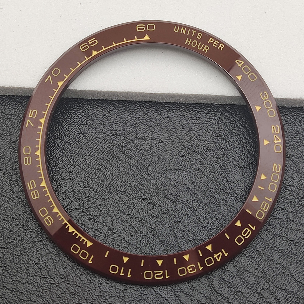 Keramische Bezel Insert 38.5*30.5Mm Voor 39Mm Horloge Onderdelen