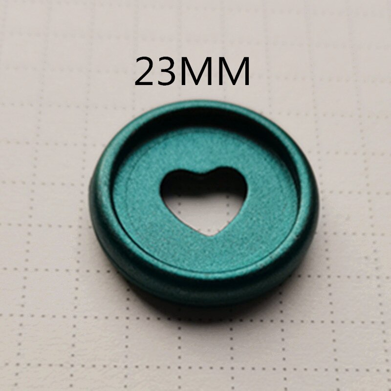 frosted plastic binding ring 100PCS23MM mushroom hole notebook frosted button DIY binding button binding CD: green