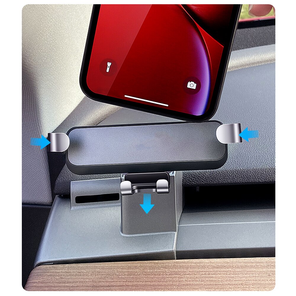 Lhd rhd auto dashboard telefoonhouder voor tesla model 3 auto hud scherm midden dashboard navigatie telefoonhouder ondersteuning plug-play