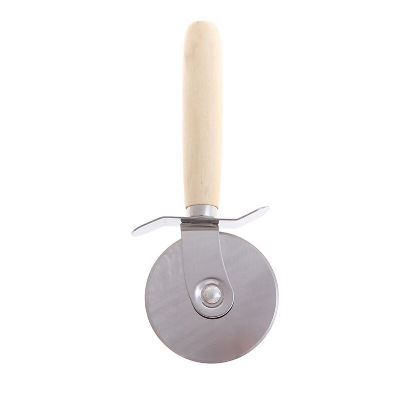 17.5*7cm Stainless Steel Pizza Cutter Round Shape Wood Handle Pizza Wheel Pizza Cutter Pizza Knife Kitchen Tools