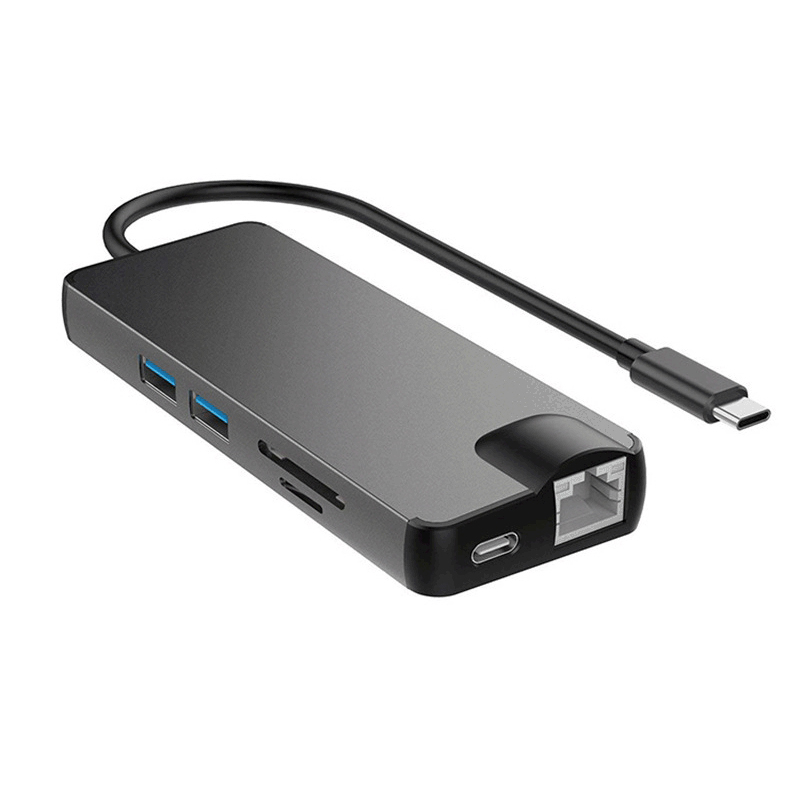 Dock 3,0 USB Hub Typ C zu HDMI 4K VGA PD RJ45 Gigabit LAN SD/TF Karte HDMI Hub Adapter Bahnhof für Macbook Profi Samsung