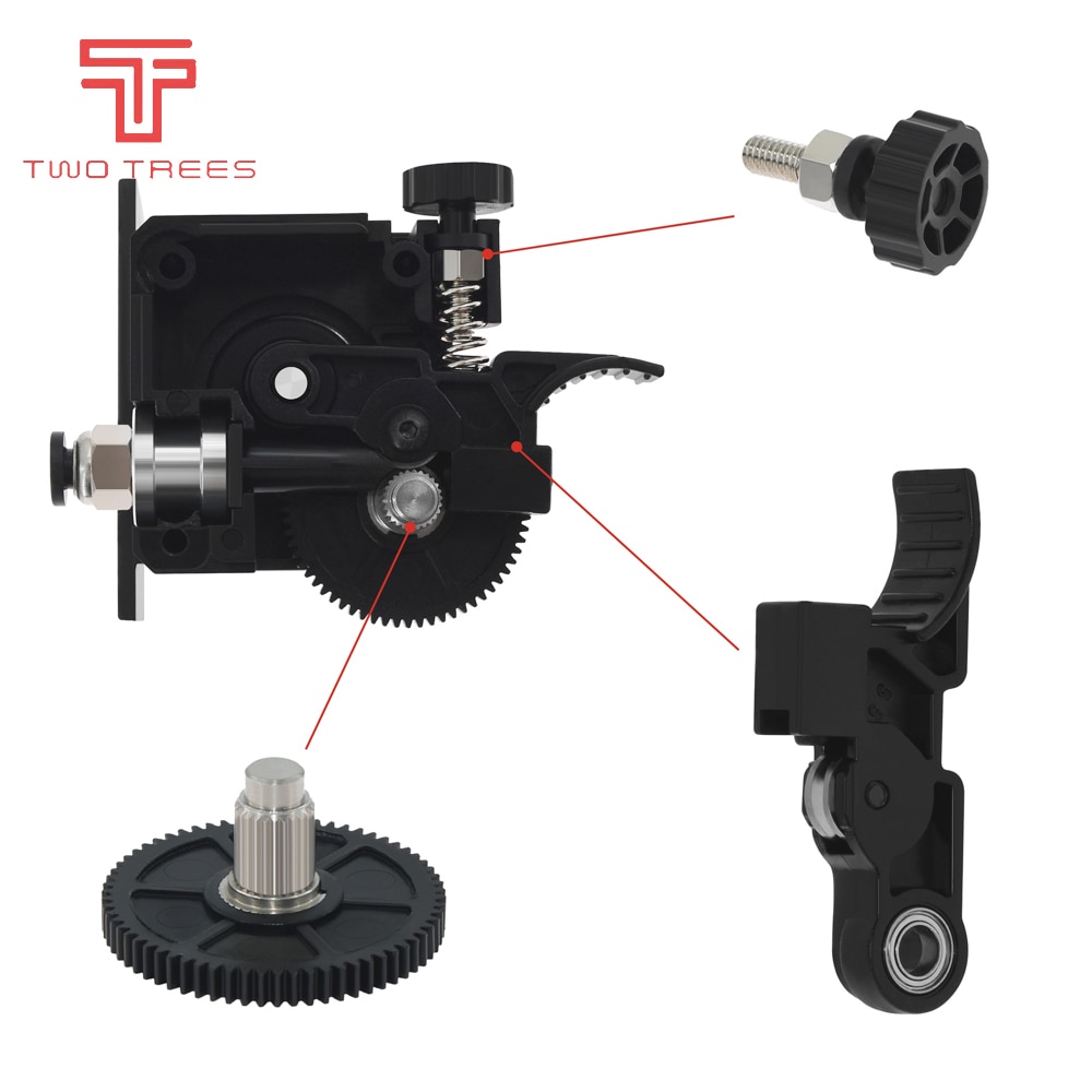 3D Printer Onderdelen Black Widow Volledig Kits Extruder Voor E3d V6 1.75Mm Titan Korte Remote J-Head Bowden motor 17HS4023