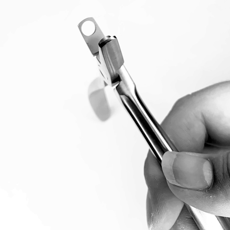 Orthodontic Clear Aligner Plier Punch Hole Thermal Forming Forcep Invisable Retainer Dental Half Moon Cutout Lingual Hole