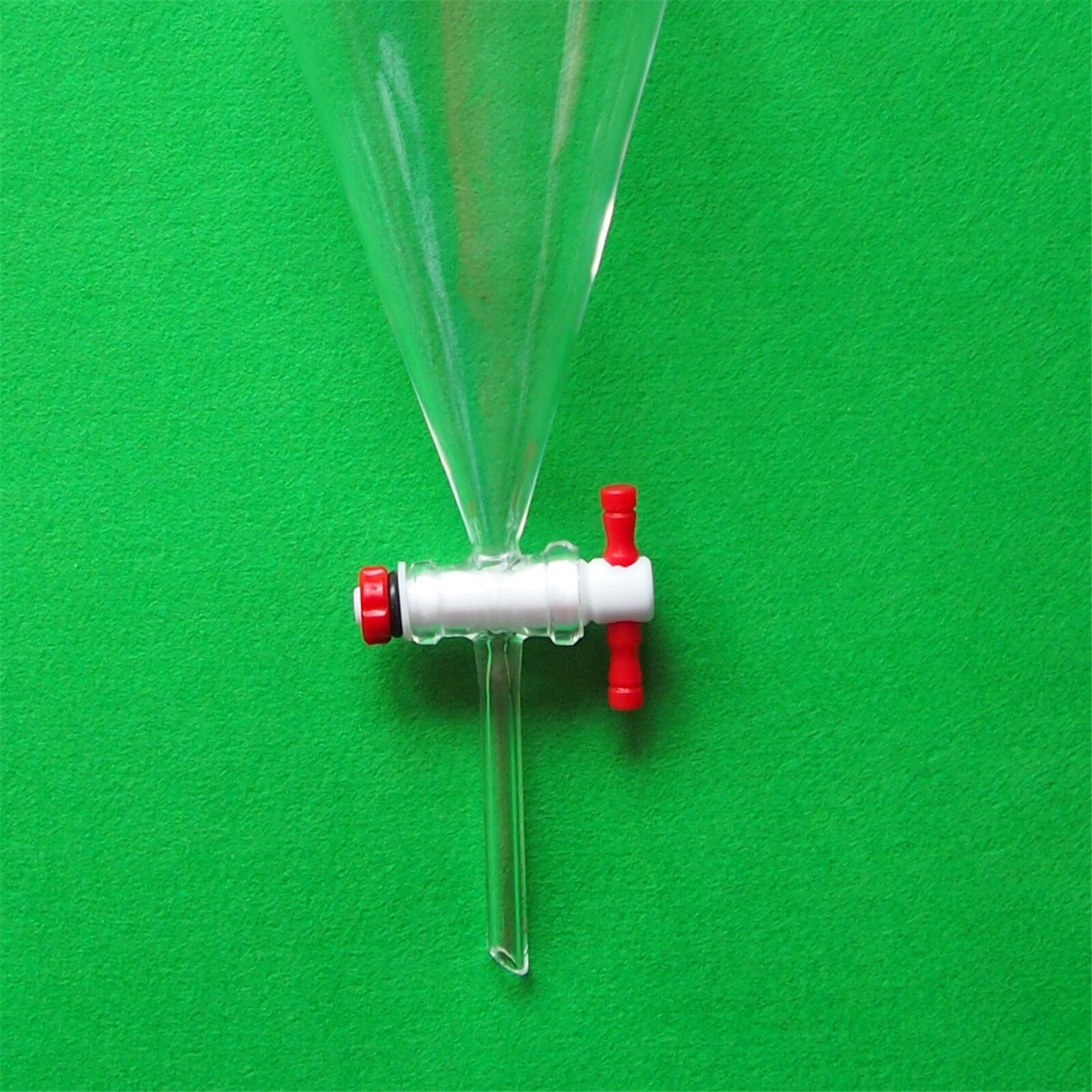1000ml,24/40,Glass Separatory Funnel,PTFE Stopcock,1L Lab Pyriform Tube