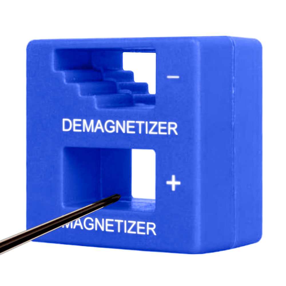 Magnétiseur Démagnétiseur de Tournevis vis Outils Aimant Magnetizer Magnet Bleu