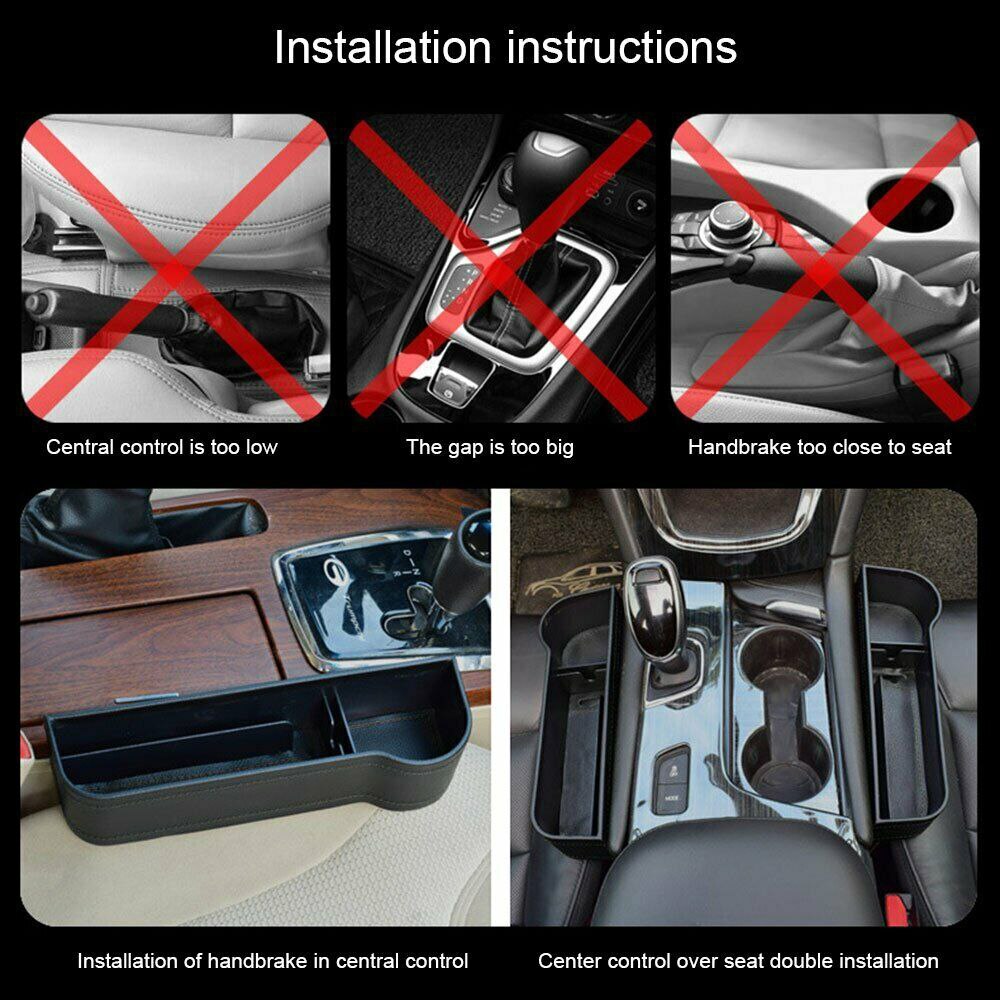 Car Storage Box organizer Universal Car Seat organizer Card Phone Holder Pocket Seat Gap Slit Pocket Catcher Organizer