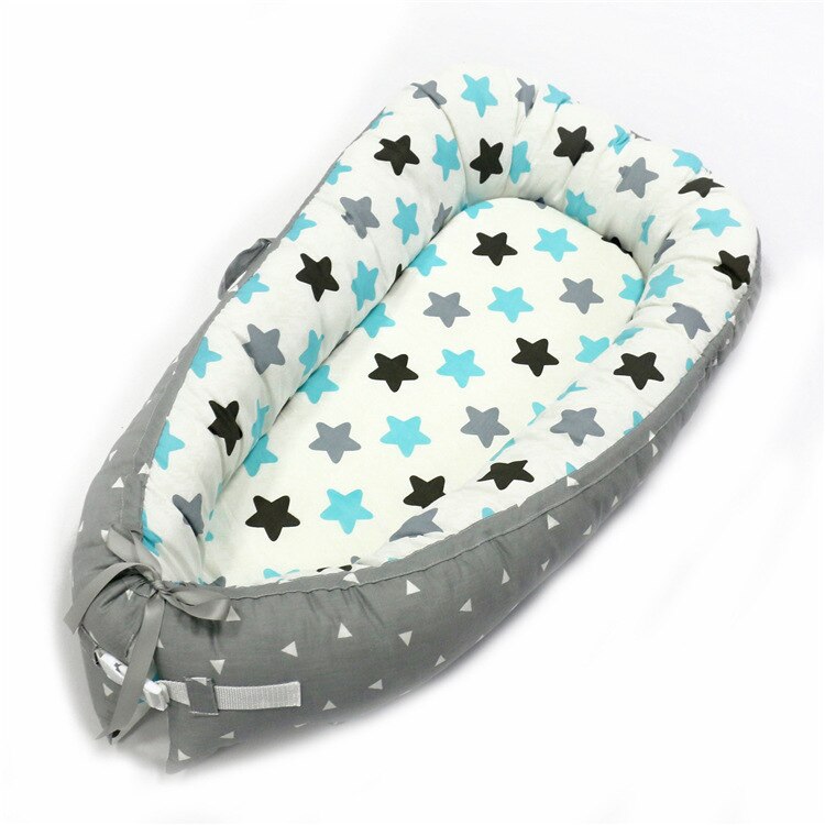 Baby Nest Bed Portable Crib Infant Toddler 100% Cotton Fabric Bed Cradle for Newborn Cots Nursery Washable: style 12
