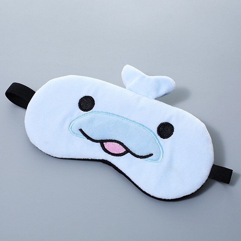 Plush Cute Sleep Mask Dream Eye Bandage Sort Pig Blindfold Band Aid Cove To Slee: Blue