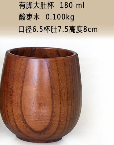 Tasse à thé japonaise en bois massif, 4 pièces, avec isolation thermique, pour eau, hôtel, Restaurant, porte-bière: Style A
