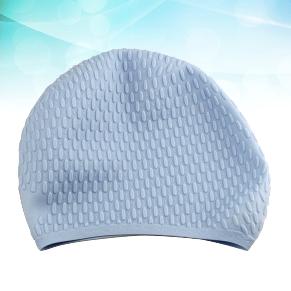 1pc badmutsen praktische lang haar oorbescherming badmutsen zwembadhoed siliconen badmuts voor dames dames