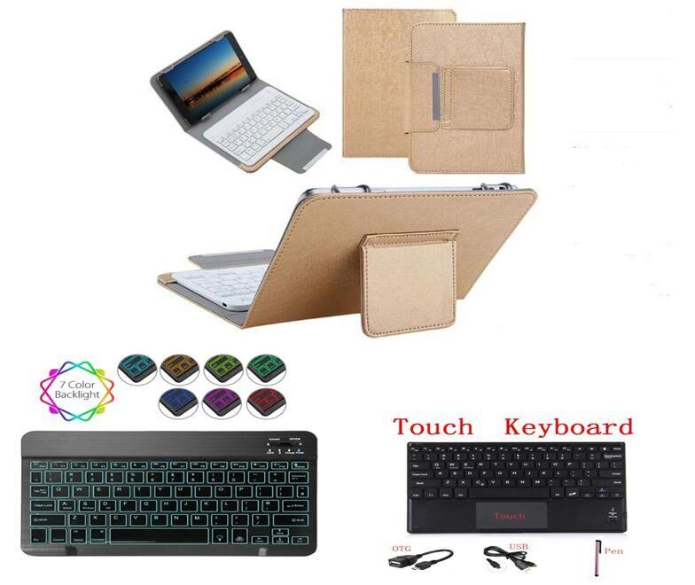 For Huawei T8 Touchpad Keyboard for Huawei MatePad T8 Kobe2-L09 Kobe2-L03 8" Tablet PC Case Light Bluetooth Keyboard Cover + Pen