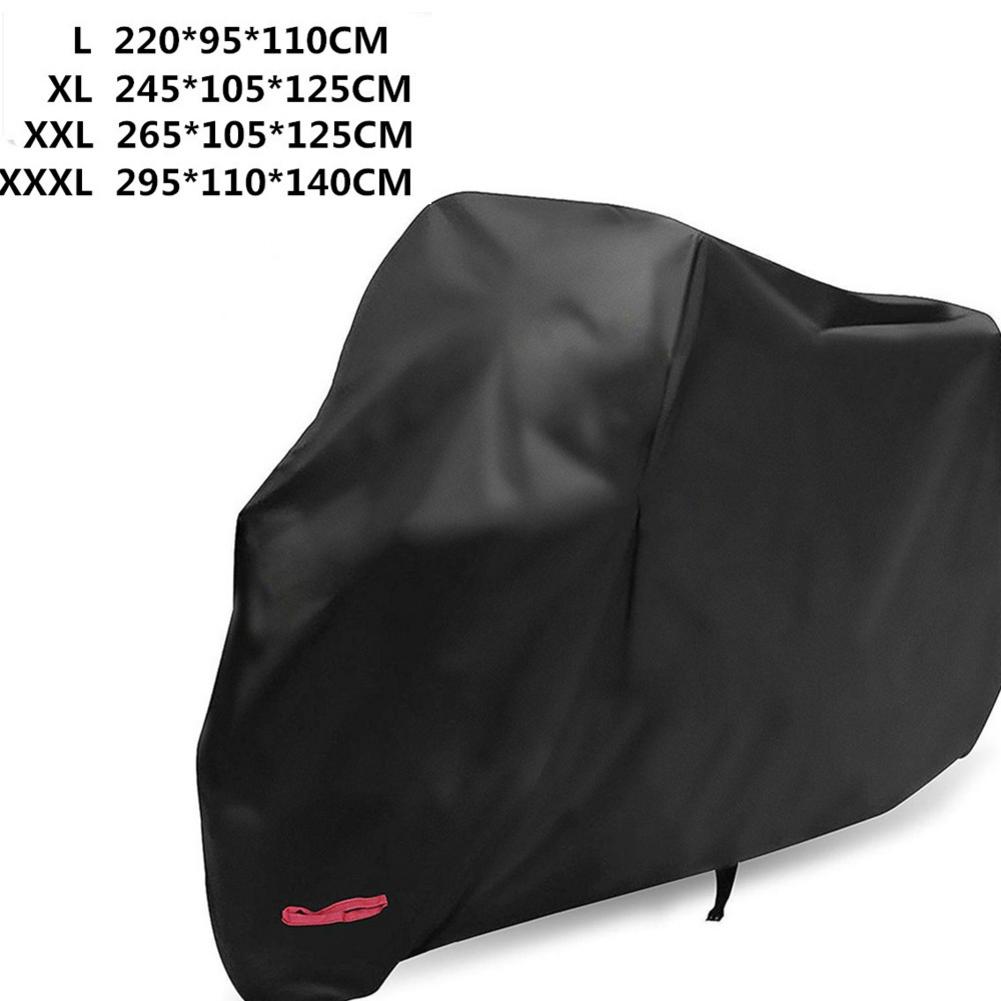 Motorcycle Covers Waterproof UV Protective Tear Proof Motorbike Cover With Safety Cloth Lock Holes 4Sizes