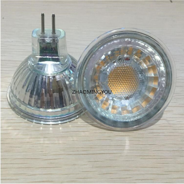 1PCS Dimmable High power chip LED bulb GU10 MR16 COB 9W 12V 110V 220V Led Spotlights Warm/Cool White MR16 base LED lamp