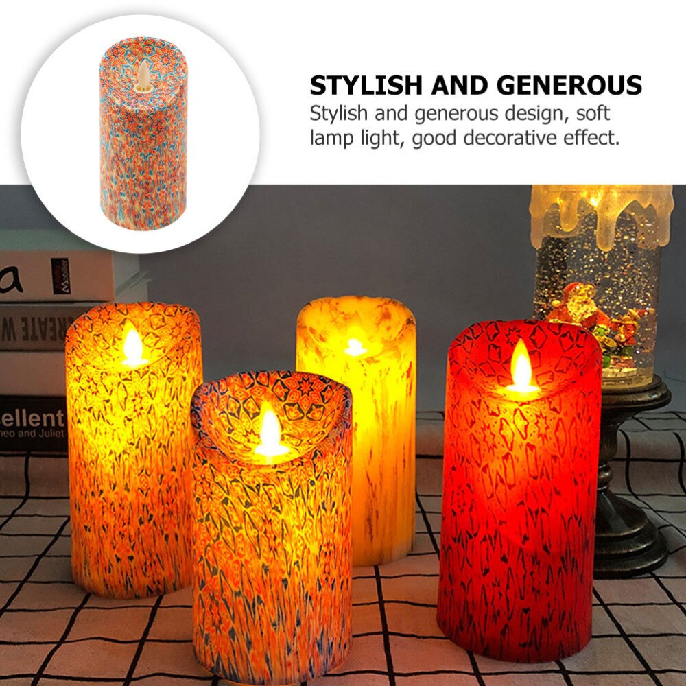 1Pc walentynki świeca elektroniczna romantyczne materiały ślubne bar scena dekoracje