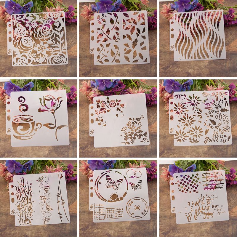 Sydän kaavaimet malli maalaus scrapbooking kohokuviointi leimaamalla albumi käsityöt