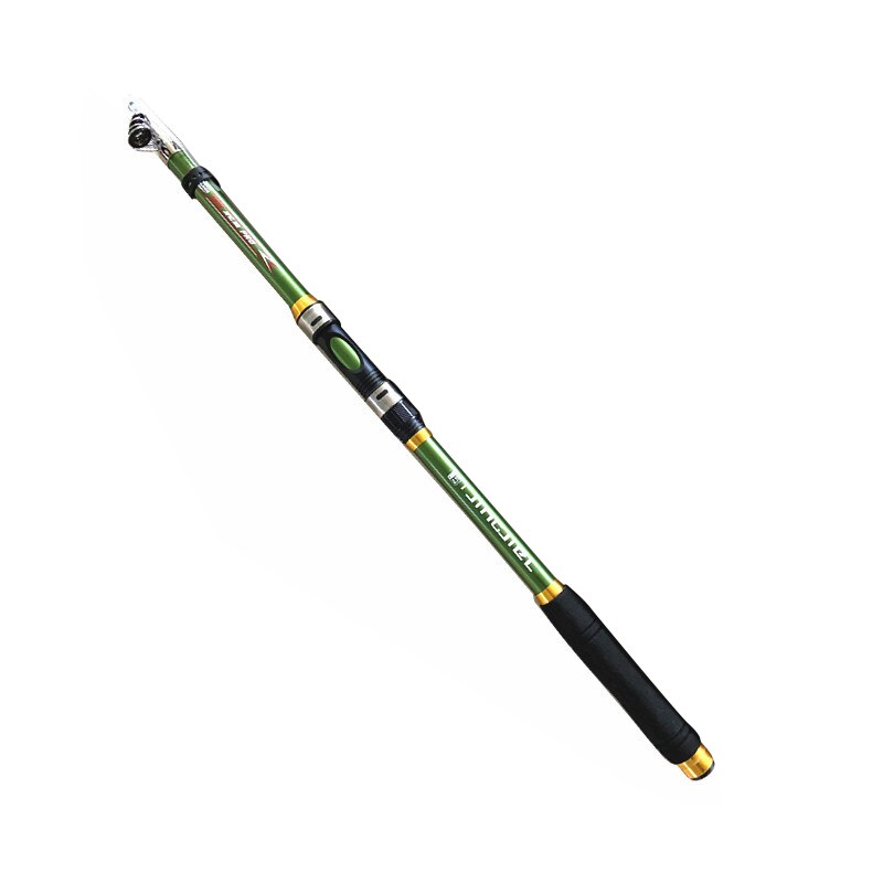 Tiro longo vara de pesca vara de pesca vara de pesca vara de arremesso vara de mão 2.1-3.6m pode pegar grandes objetos muito forte: green / 2,7 m