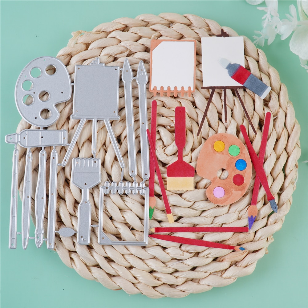 InLoveArts Color Palette Painting Metal Cutting Die Scrapbooking For Making Cards Paper Craft Card Emboss Blade Punch Stencils