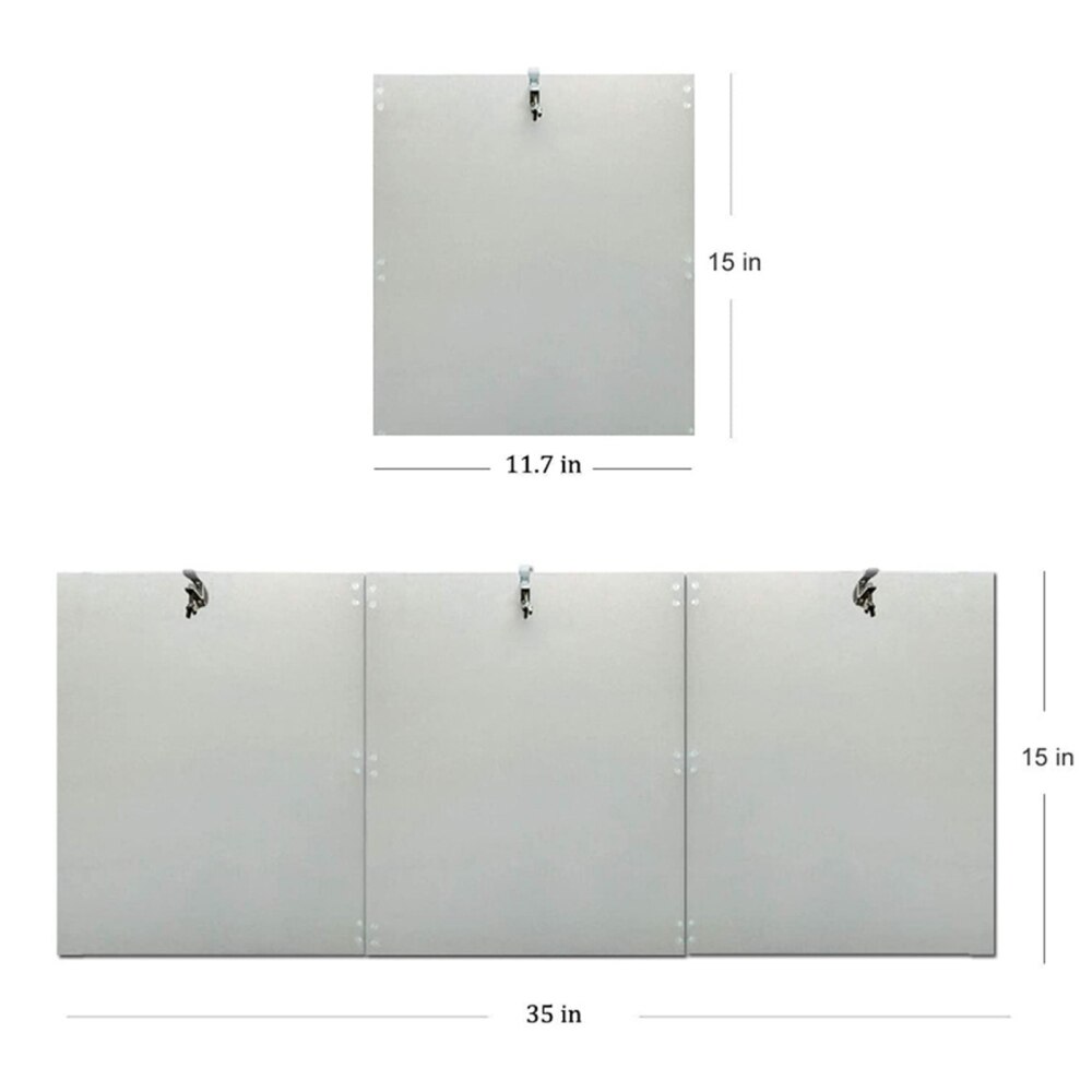 1/3PC Patio Heater Reflector Shield Outdoor Heaters for Patio Propane and Natural Gas Outdoor Heaters Foldable