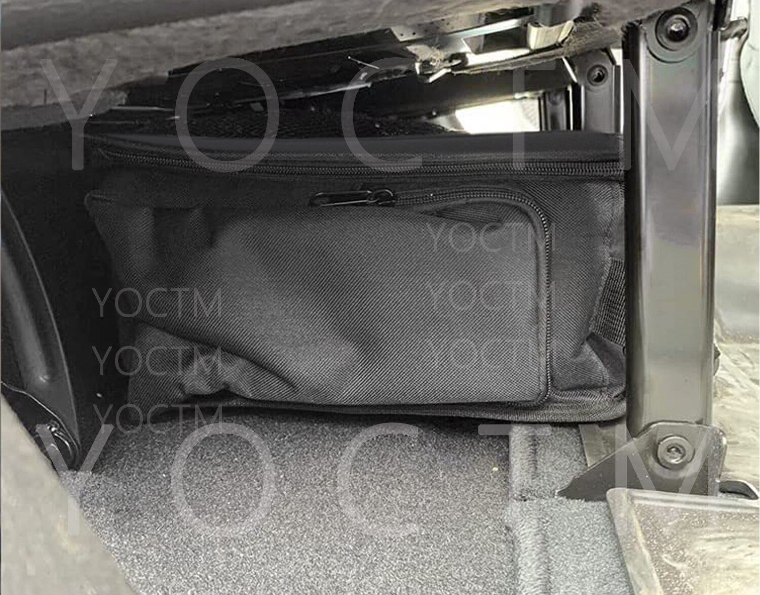 for Jeep Wrangler JL JLU JK JKU JT 2007-2022 Backseat Organizer Rear Under Seat Storage Bags Box Car Interior Accessories Black