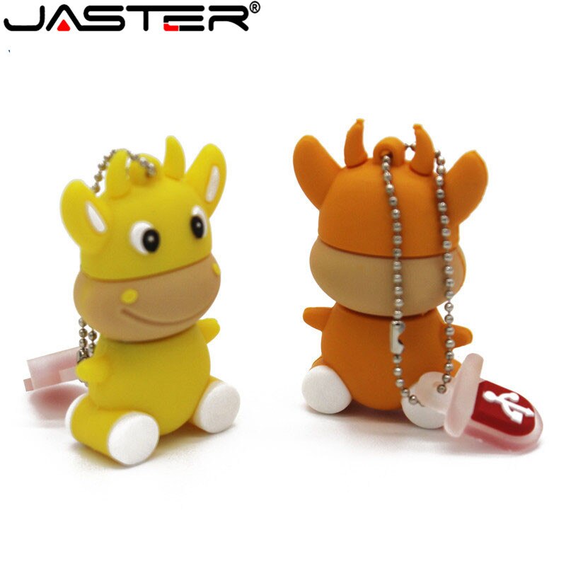 JASTER mini cartoon External Storage USB 2.0 4GB 8GB 16GB 32GB 64GB small cow cow USB flash drive